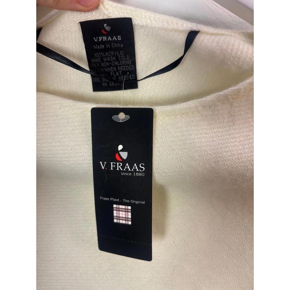 V. Fraas Plaid Brushed Poncho Sweater - Picture 3 of 5